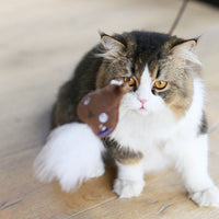 HKM-4096061 Feather Plush Cat Teaser Stick - Bite Resistant Cat Toy