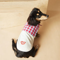 HKM-4096829 Sailor Collar Sleeveless Vest for Schnauzer, Bichon, Yorkshire, and Sausage Dogs in Dark Blue and Beige