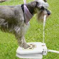 HKM-4097085 Outdoor Pet Water Fountain with Hose Attachment and Paw Pad Activation