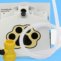 HKM-4097085 Outdoor Pet Water Fountain with Hose Attachment and Paw Pad Activation