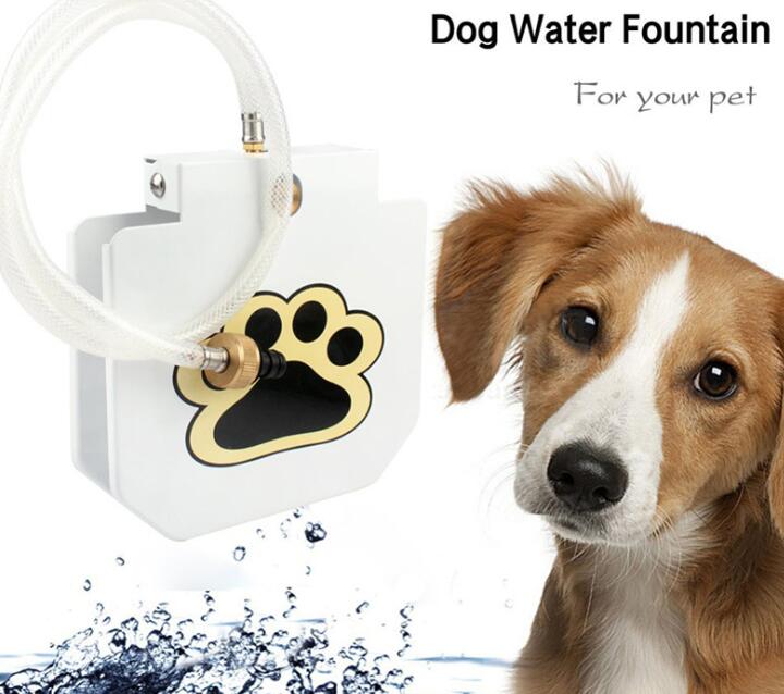 HKM-4097085 Outdoor Pet Water Fountain with Hose Attachment and Paw Pad Activation