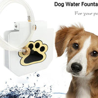 HKM-4097085 Outdoor Pet Water Fountain with Hose Attachment and Paw Pad Activation