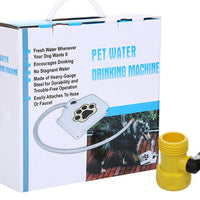 HKM-4097085 Outdoor Pet Water Fountain with Hose Attachment and Paw Pad Activation
