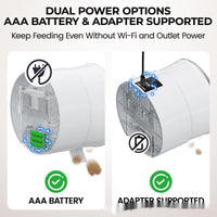 HKM-4097213 Automatic Pet Feeder with Remote Control for Timed Dog and Cat Food Dispensing