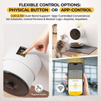 HKM-4097213 Automatic Pet Feeder with Remote Control for Timed Dog and Cat Food Dispensing