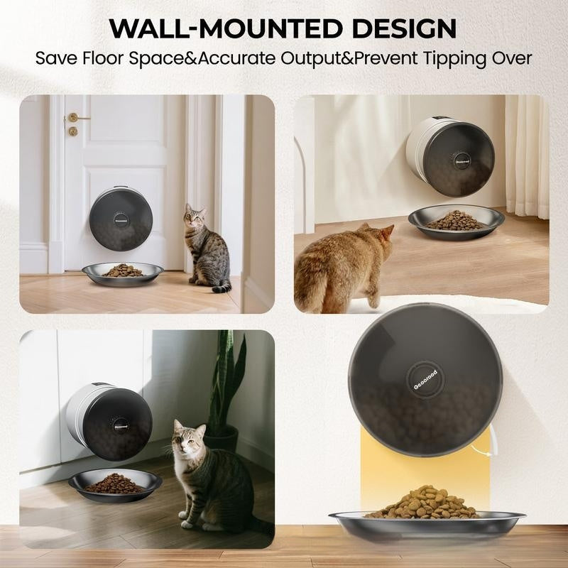 HKM-4097213 Automatic Pet Feeder with Remote Control for Timed Dog and Cat Food Dispensing