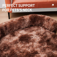 HKM-4098493 Fluffy Plush Dog Bed with Removable Washable Cover for Medium to Large Pets