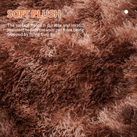 HKM-4098493 Fluffy Plush Dog Bed with Removable Washable Cover for Medium to Large Pets