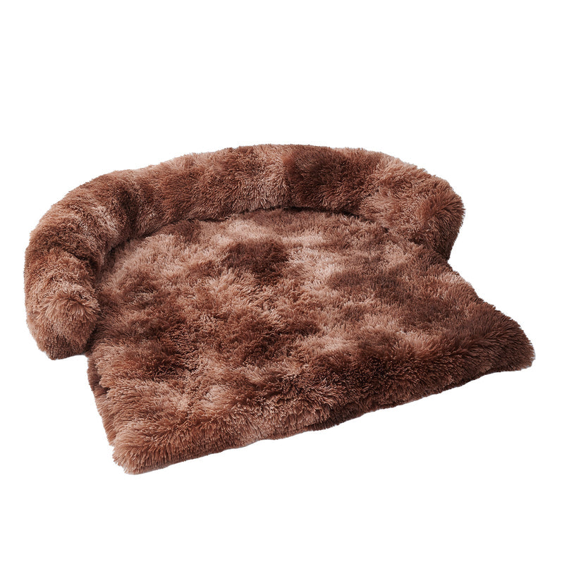 HKM-4098493 Fluffy Plush Dog Bed with Removable Washable Cover for Medium to Large Pets