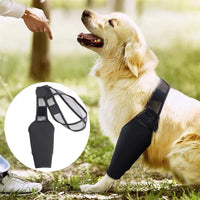 HKM-4098621 Dog Leg Support Protector with Adjustable Straps for Front and Rear Leg Injuries, Stabilizing Knee Brace