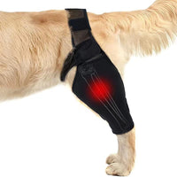 HKM-4098621 Dog Leg Support Protector with Adjustable Straps for Front and Rear Leg Injuries, Stabilizing Knee Brace
