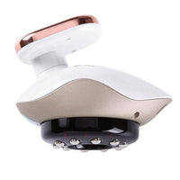 HKM-409875 Pearl White Gua Sha Tool with Adjustable Voltage and Compact Design