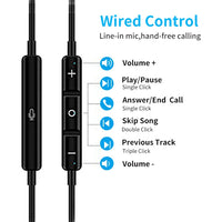 HKM-409875 Wired Earphones with Microphone for iPhone and Android - 3.5mm Stereo Headset