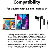 HKM-409875 Wired Earphones with Microphone for iPhone and Android - 3.5mm Stereo Headset