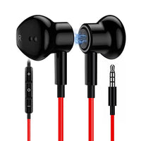 HKM-409875 Wired Earphones with Microphone for iPhone and Android - 3.5mm Stereo Headset