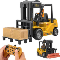 HKM-409939 1:24 Scale Remote Control Forklift Toy with Music and Lights - Indoor Use Truck
