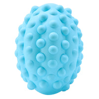 HKM-4099645 Natural Rubber Rugby Pet Toy for Dental Care and Vocal Play, Beef Flavor, 11.5x7 cm