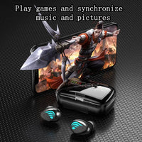 HKM-410131 M27 TWS Bluetooth 5.3 Wireless Gaming Earbuds with LED Lights and Noise Cancelling