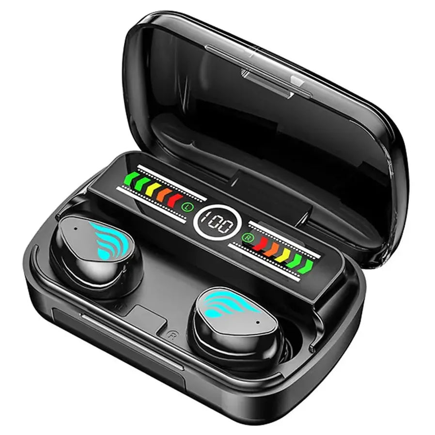 HKM-410131 M27 TWS Bluetooth 5.3 Wireless Gaming Earbuds with LED Lights and Noise Cancelling