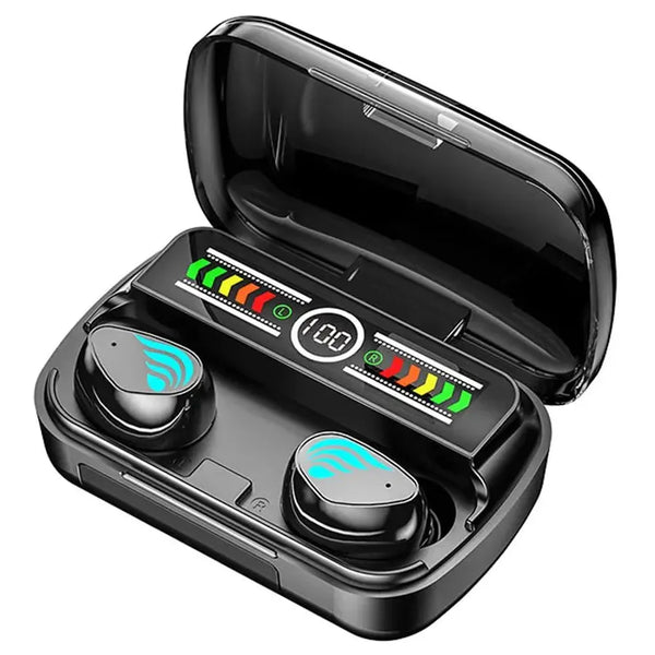 HKM-410131 M27 TWS Bluetooth 5.3 Wireless Gaming Earbuds with LED Lights and Noise Cancelling
