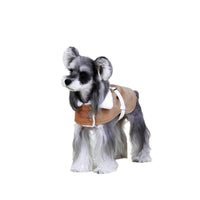 HKM-4102077 Plush Greyhound Cloak Coat for Dogs in Brown - Warm Wool Fabric, Multiple Sizes Available
