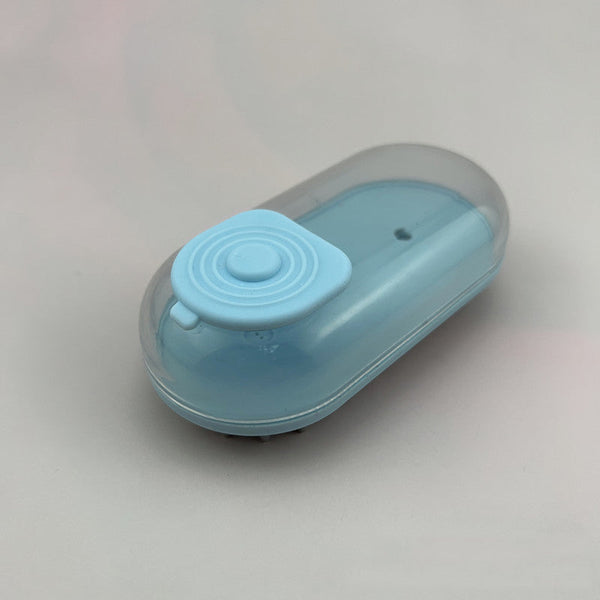HKM-4102589 Hand-held Pet Bath Massage Brush with Soft Head for Dogs - Green, Pink, Blue