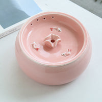 HKM-4102973 Ceramic Water Circulation Cat Drinking Fountain in Multiple Colors
