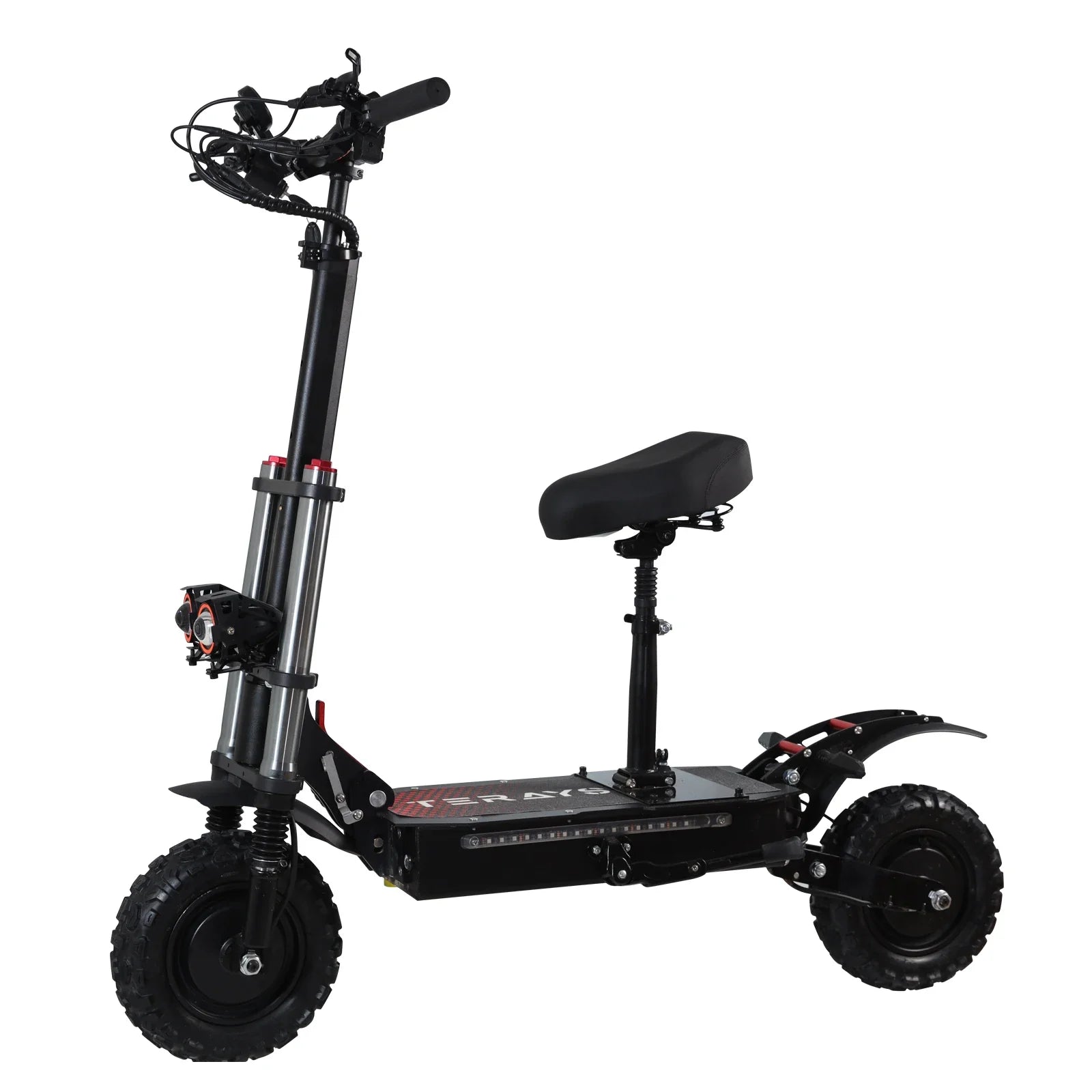 HKM-410323 Electric Scooter 11 Inch Fat Tire, Dual 3000W Motors, 60V 38Ah Battery, Max Speed 85KM/H, 90-100KM Range, Foldable, IPX5 Waterproof