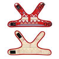 HKM-4105149 Ethnic Style Dog Leash and Chest Strap Suit - Nylon Material, Polka-Dot Design