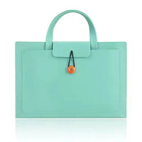 HKM-410515 Ultra-Slim PU Leather Laptop Briefcase for Men - Stylish Office Computer Handbag and Tablet Sleeve