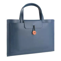 HKM-410515 Ultra-Slim PU Leather Laptop Briefcase for Men - Stylish Office Computer Handbag and Tablet Sleeve
