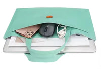 HKM-410515 Ultra-Slim PU Leather Laptop Briefcase for Men - Stylish Office Computer Handbag and Tablet Sleeve