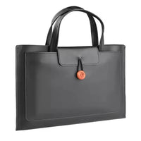 HKM-410515 Ultra-Slim PU Leather Laptop Briefcase for Men - Stylish Office Computer Handbag and Tablet Sleeve
