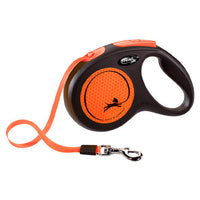 HKM-4106557 Automatic Retractable Orange Dog Leash - 5M Length for Small and Medium Dogs