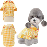 HKM-4107325 Soft Cotton Pajamas for Dogs and Cats - Fashionable Hooded Shirt for Comfortable Wear