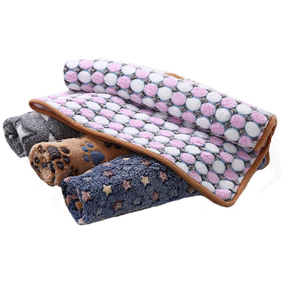 HKM-410963 Cozy Flannel Pet Blanket in Various Colors and Sizes