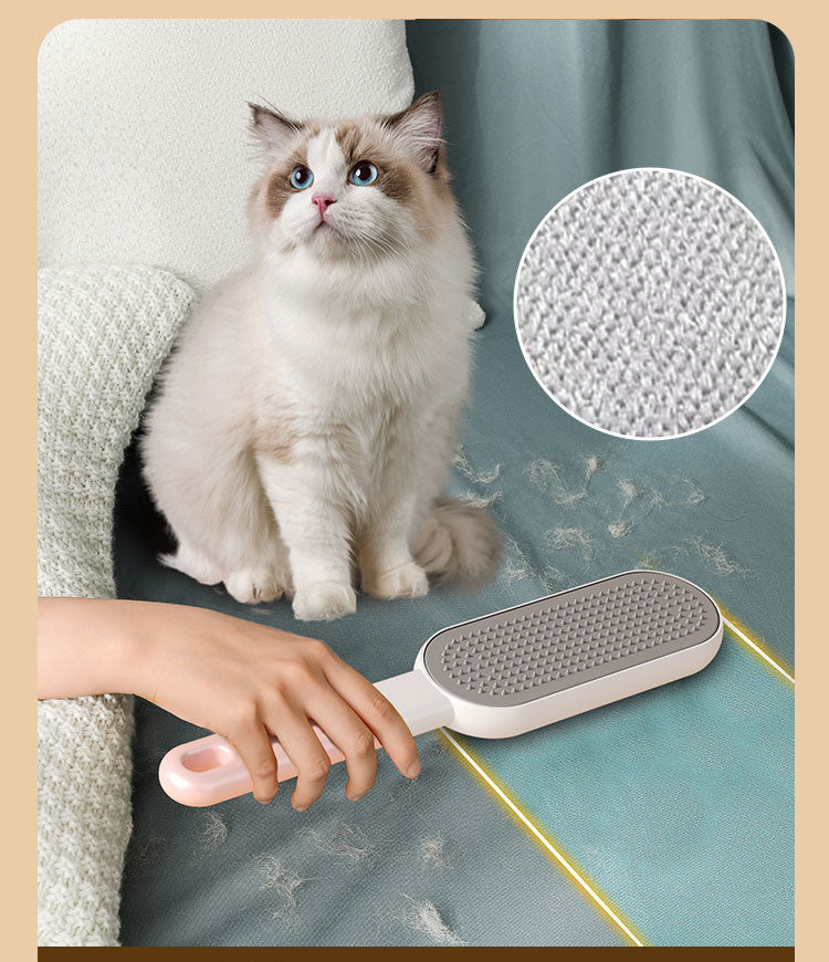 HKM-4110013 Double-Sided Pet Hair Remover Brush for Clothes, Furniture, and Car - Effective Fur and Lint Cleaner