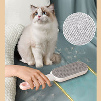 HKM-4110013 Double-Sided Pet Hair Remover Brush for Clothes, Furniture, and Car - Effective Fur and Lint Cleaner