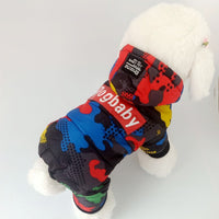 HKM-4110909 Winter Cotton-Padded Four-Legged Dog Clothes in Camouflage Print
