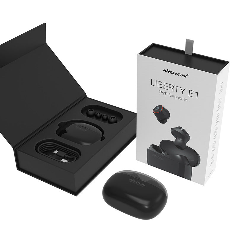 HKM-411155 TWS E1-Liberty Bluetooth 5.0 Wireless Headset with Stereo Sound and Call Function - Available in Gold and Red