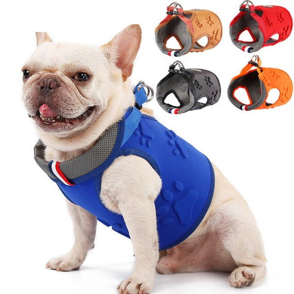 HKM-4111805 Comfortable Dog Vest with Shock-Absorbing Chest Cover and Breathable Mesh Design