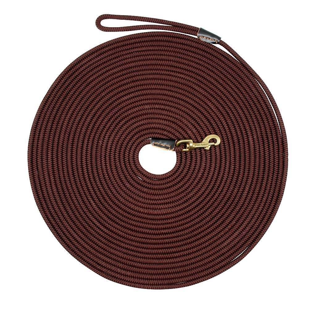 HKM-4112317 Adjustable Dog Training Belt - Available in Beige and Coffee, Lengths from 3m to 20m, 0.8cm Diameter