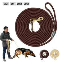 HKM-4112317 Adjustable Dog Training Belt - Available in Beige and Coffee, Lengths from 3m to 20m, 0.8cm Diameter