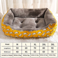 HKM-4112573 Cozy Winter Dog Kennel and All-Season Cat Nest in Yellow and Gray