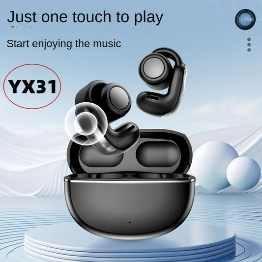 HKM-411283 YX31 Bluetooth Headset with Noise Reduction and LED Battery Indicator - Compact Sports Earphones