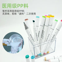 HKM-411411 Dual Tip Alcohol-Based Art Markers Set - 200 Vibrant Colours for Adults and Kids