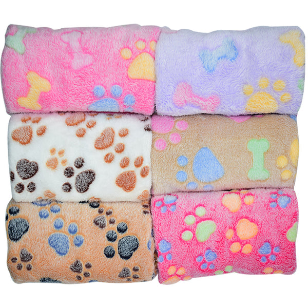 HKM-4114365 Soft Fleece Pet Blanket - Large Size, Cozy Fabric Pet Mat for Comfort