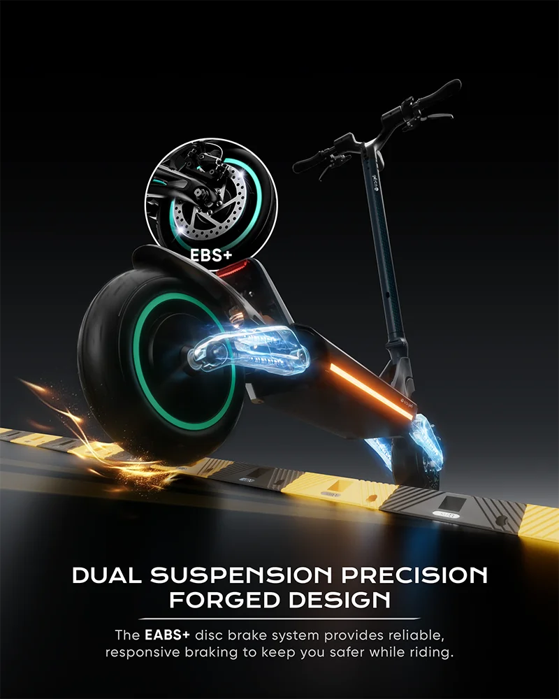 HKM-411475 2800W Foldable Electric Scooter with 10-Inch Tires and Bluetooth Control, Max Load 150kg
