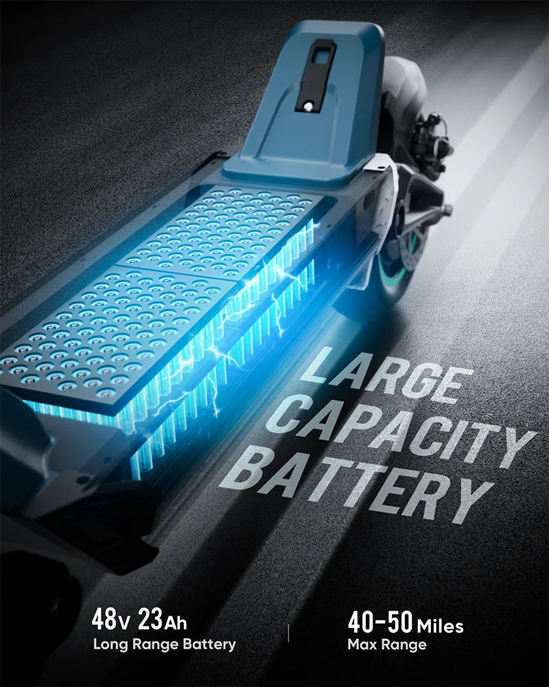 HKM-411475 2800W Foldable Electric Scooter with 10-Inch Tires and Bluetooth Control, Max Load 150kg