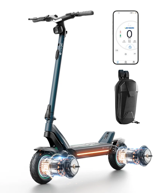 HKM-411475 2800W Foldable Electric Scooter with 10-Inch Tires and Bluetooth Control, Max Load 150kg